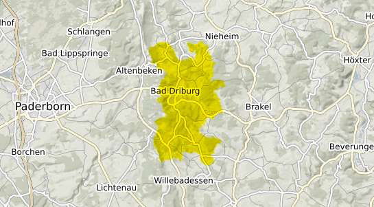 Immobilienpreisekarte Bad Driburg